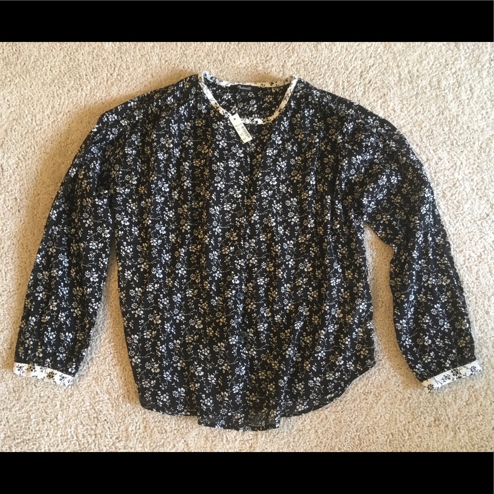 Madewell print mix meadow shirt